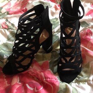 Black Cage Heel Size 6